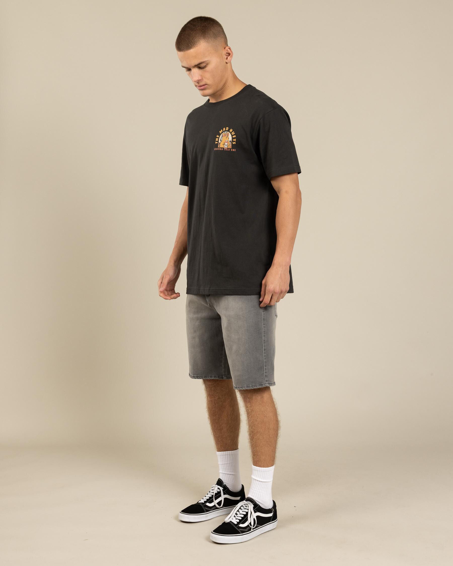 The Mad Hueys Quokka Coldie Tee Vintage Black - back view
