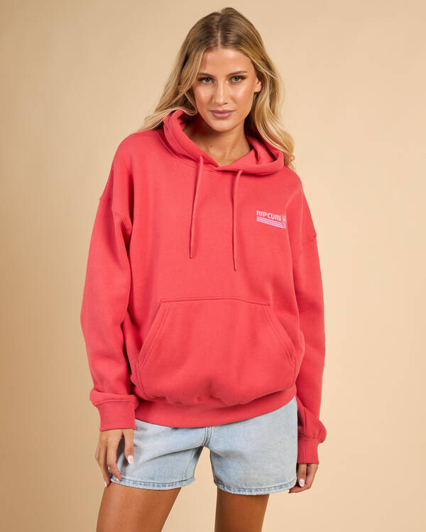 Rip Curl Ocean Break Heritage Hood - Deep Red (view 2)
