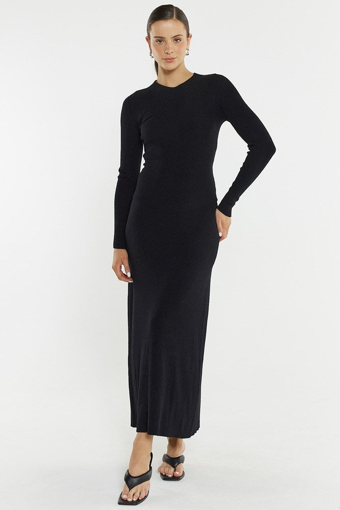 Sass Hazel Rib Top - Black (view 2)