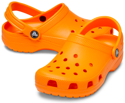 Crocs Toddler Classic Clog - Orange Zing (view 2)