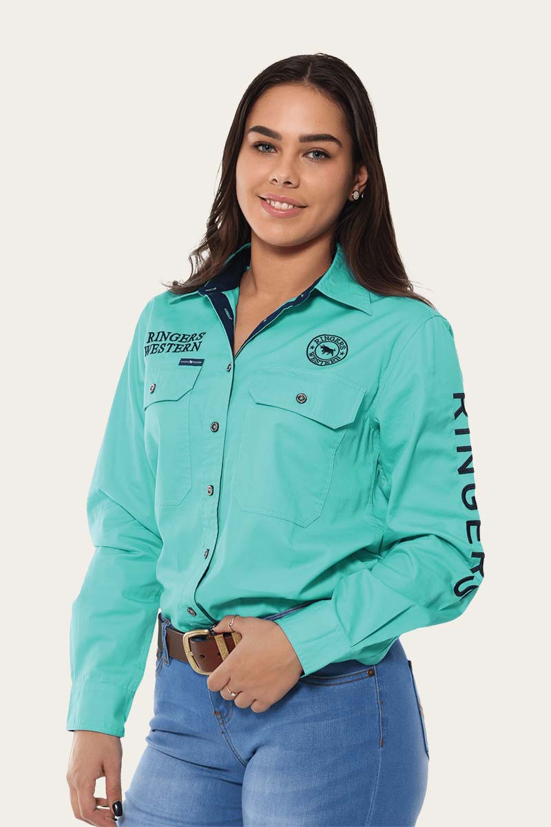 Ringers Western Jillaroo Work Shirt Mint