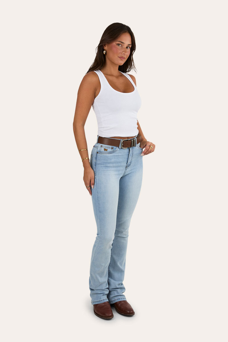 Ringers Western Penny Rodeo High Rise Bootleg Jean - Vintage Light Blue (view 4)