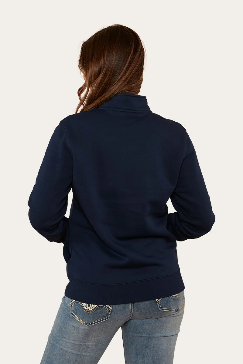 Ringers Western Peninsula Womens 1/4 Zip Crew - Navy (view 2)