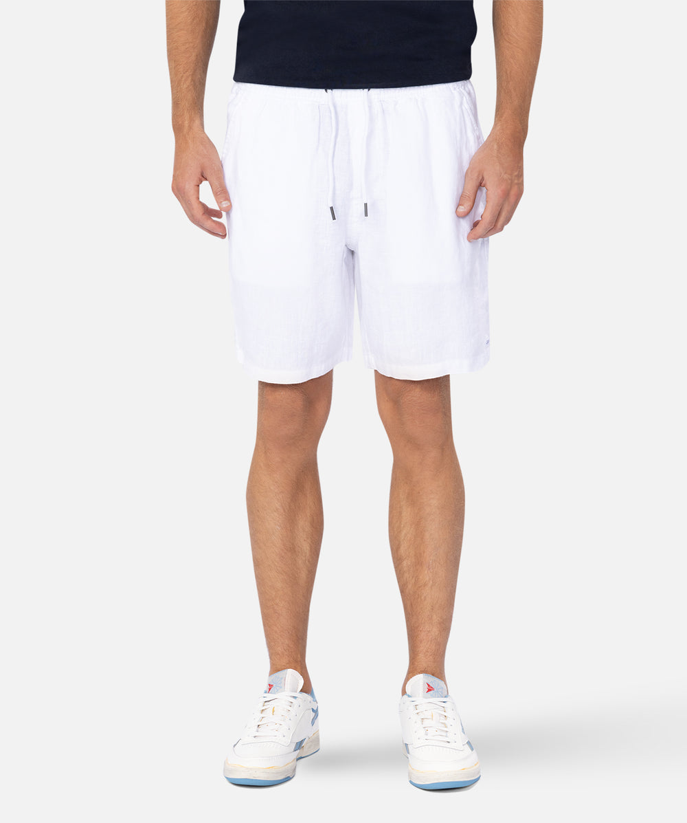 Industrie The Marina Linen Short - Antique White