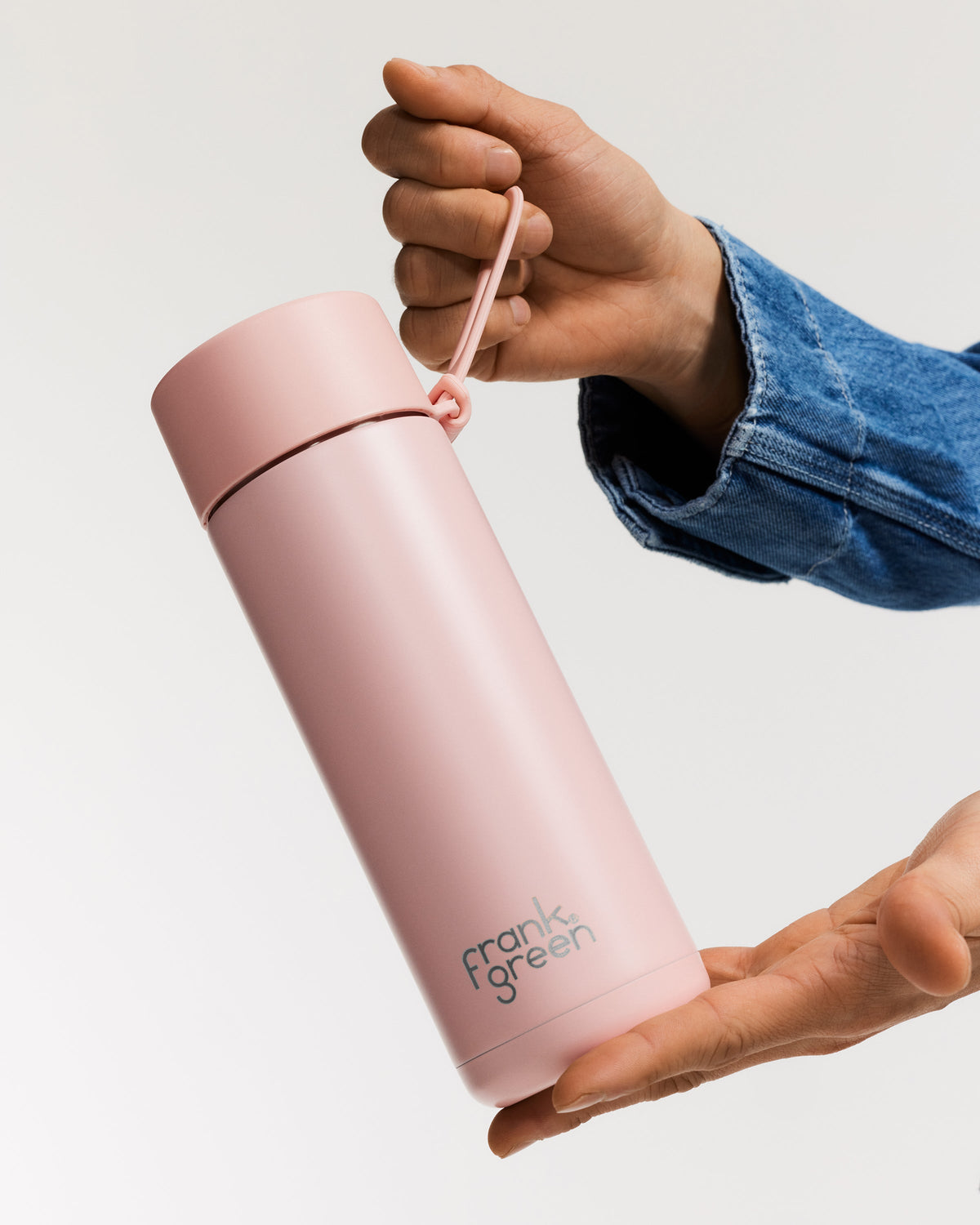 Frank Green 20oz - Ceramic Reusable Bottle with Flip Straw Lid