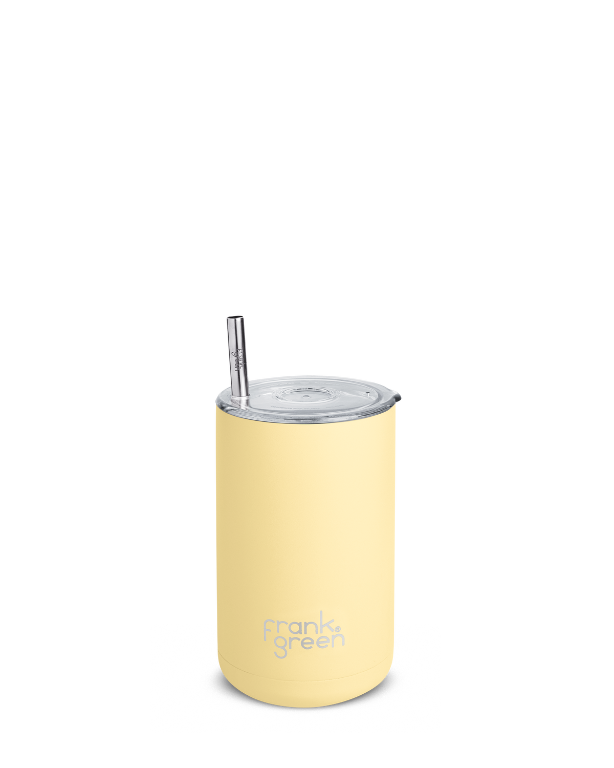 frank green iced coffee cup with straw in buttermilk