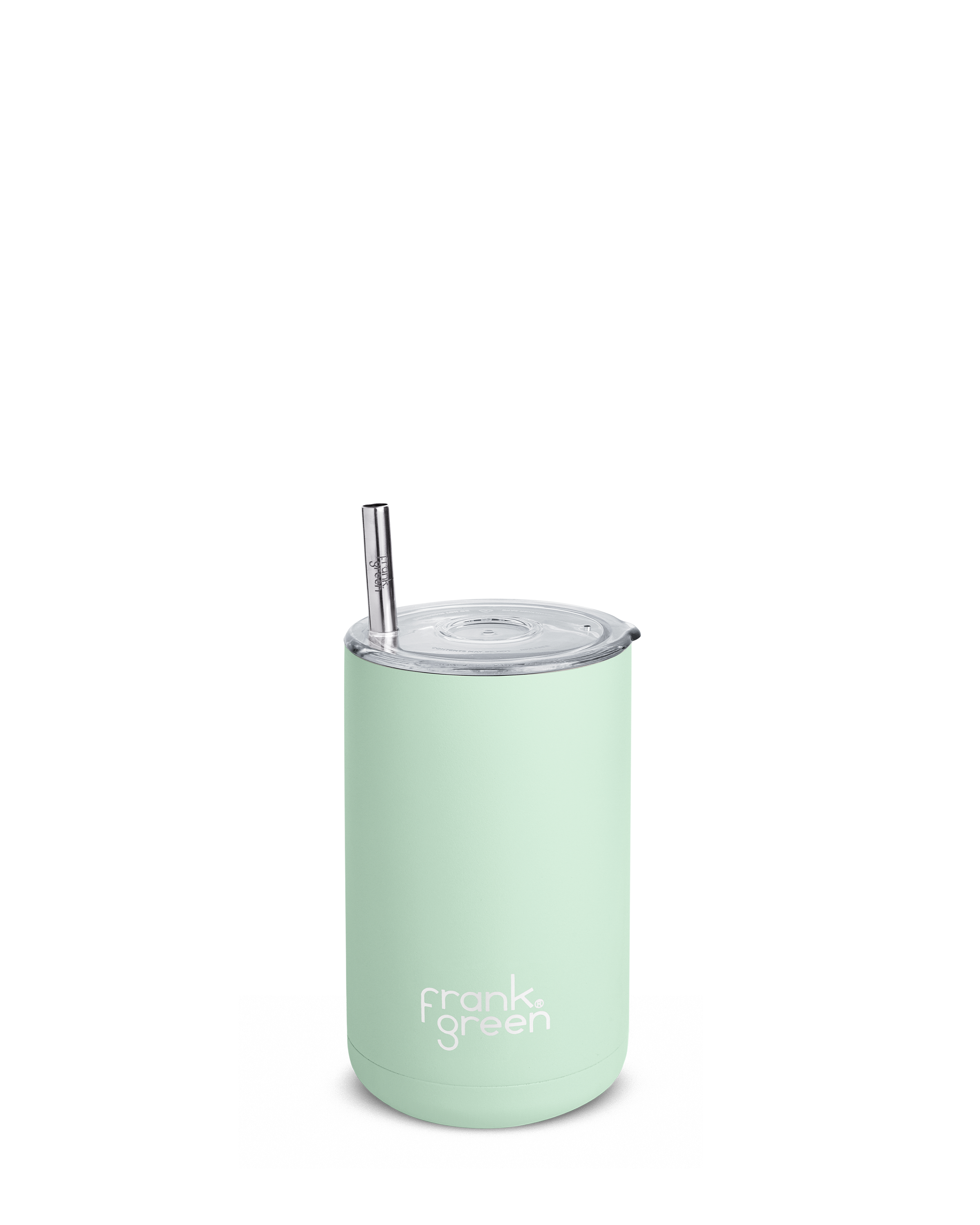 frank green Iced Coffee Cup with Straw Mint Gelato