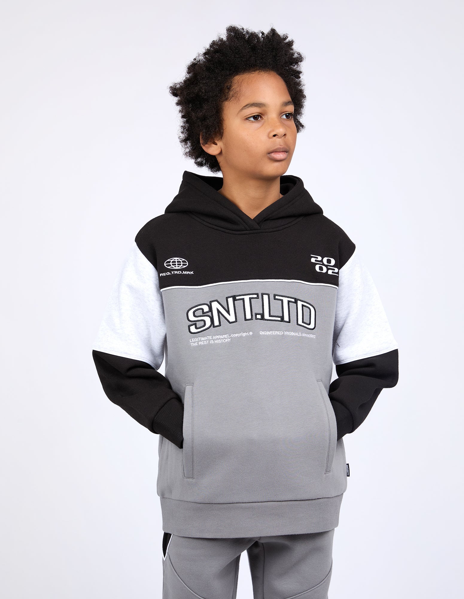 Saint Goliath Pitch Hoodie - Charcoal- Kids