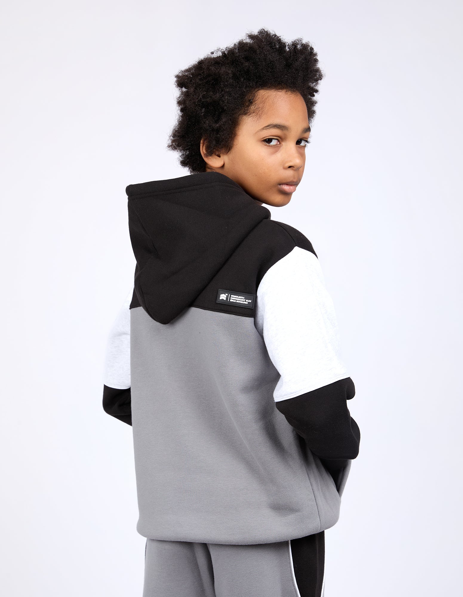 Saint Goliath Pitch Hoodie - Charcoal- Kids (view 2)