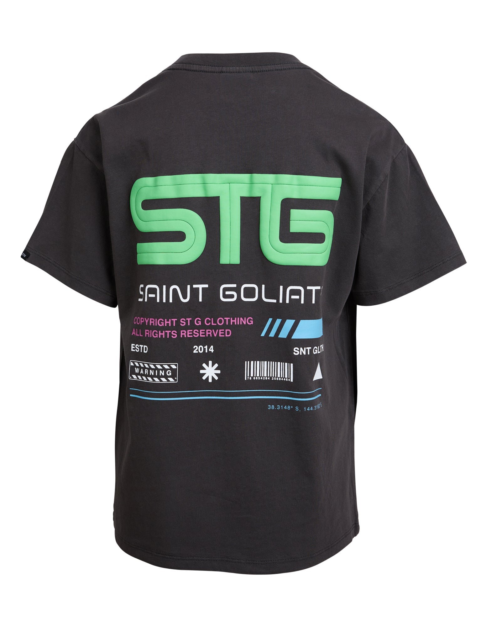 Saint Goliath Turntable Tee - Washed Black - Kids (view 2)