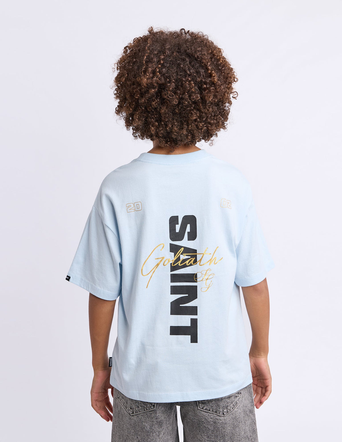 St Goliath Elite Tee Light Blue detail