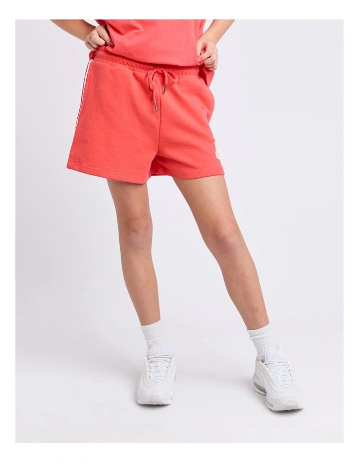 Eve Girl Sports Club Fleece Short - Red - Teen