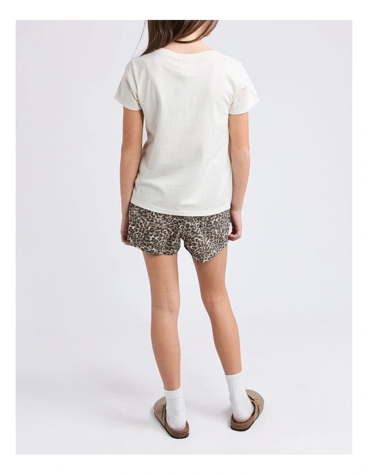 Chloe Cherry Tee - Vintage White