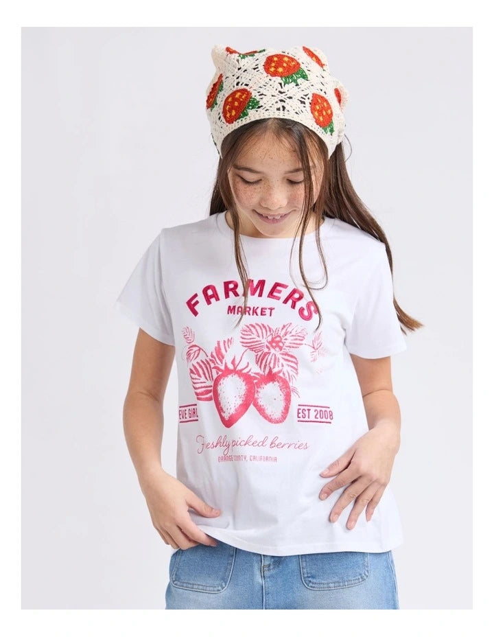 Eve Girl Farmers Market Tee - White (view 4)