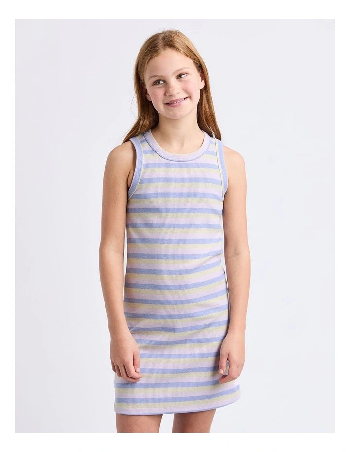 Eve Girl Callie Rib Tank Dress - Purple