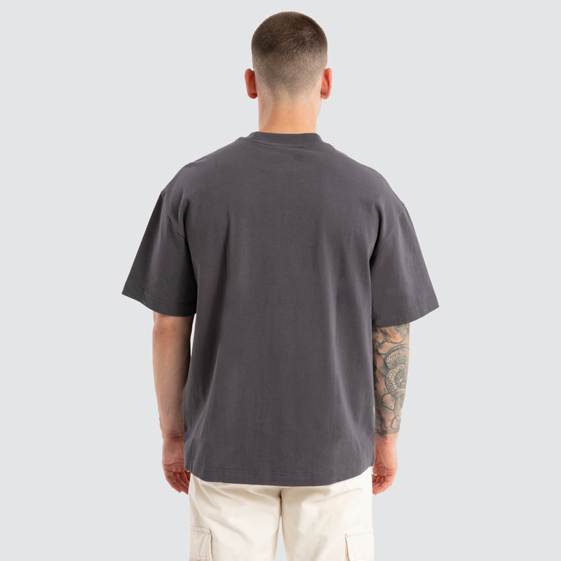 Monogram Street Tee - Charcoal