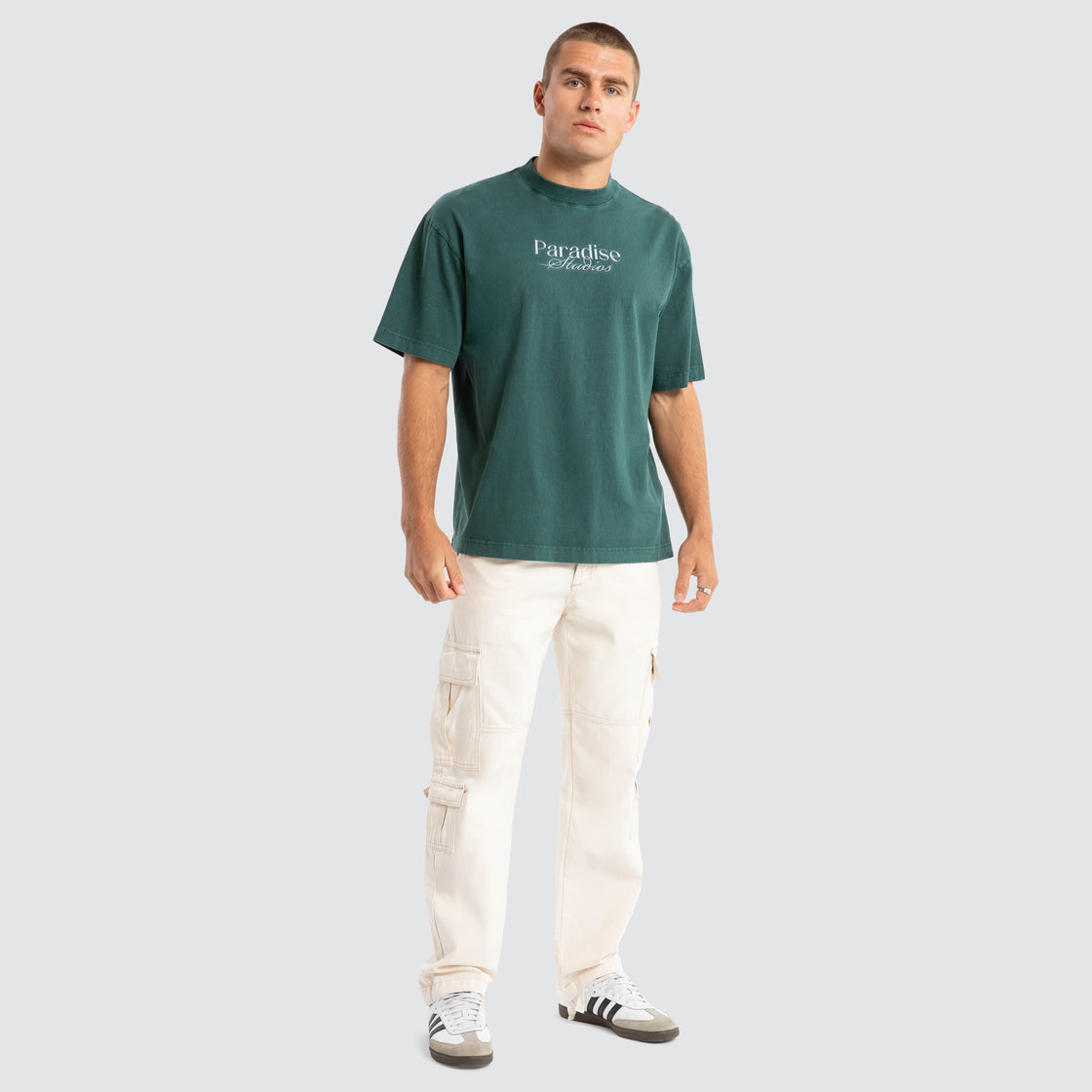 Merch Street Tee - Pigment Bull Pine