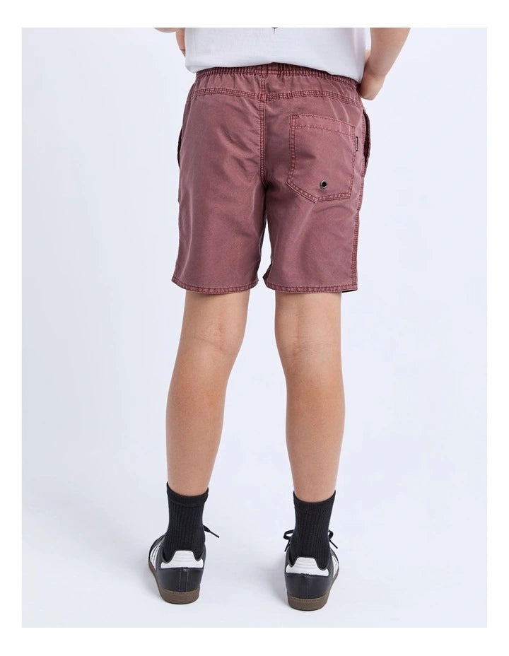 Saint Goliath Illusion Short - Teens - Burgundy (view 2)