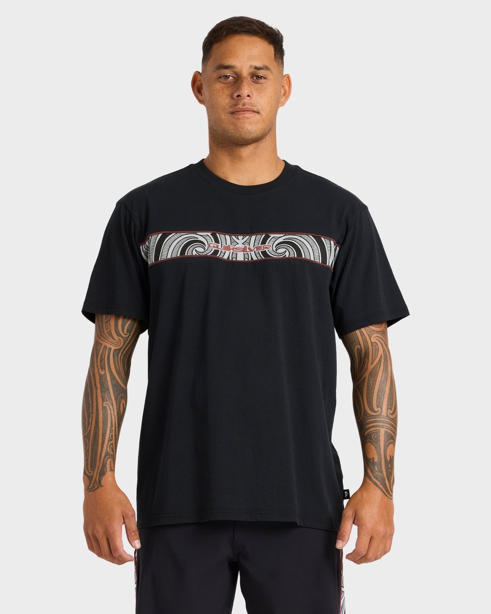 Quiksilver Takarangi Panel Tee Black front