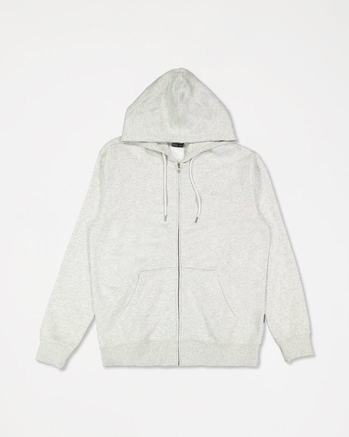Quiksilver Salt Water Zip Up Hoodie - Light Grey Heather (view 6)