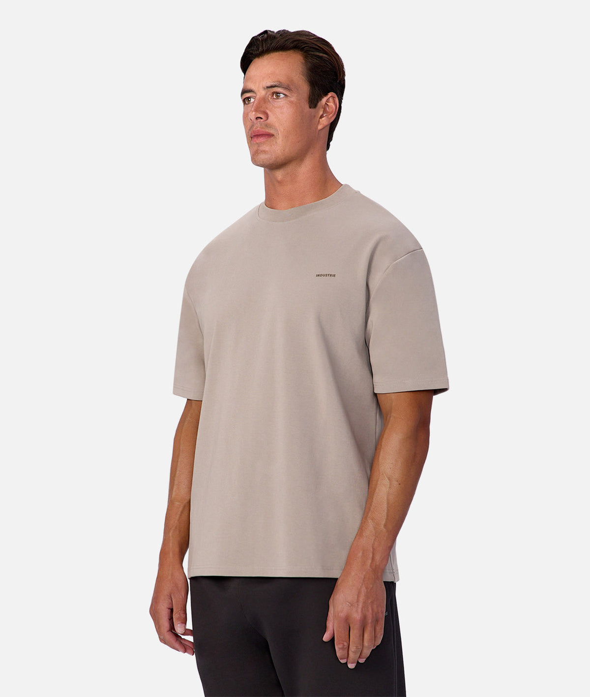 Industrie Newport Tee in Rhino - front