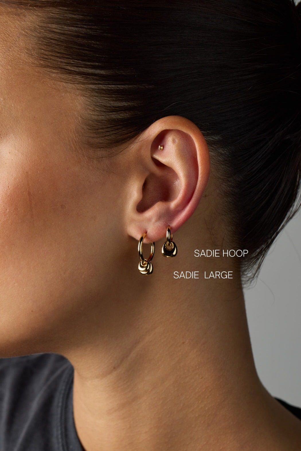 Zafino Sadie Large Earring - Gold (view 3)