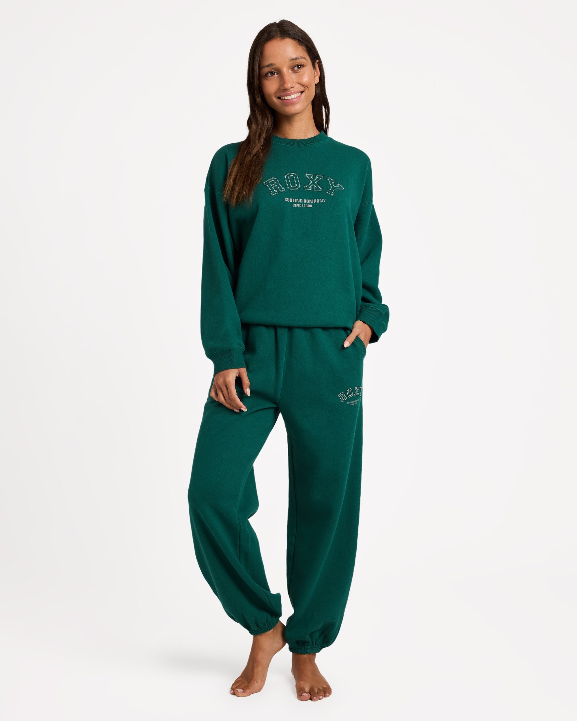 Roxy Dreamy Days Trackie Pant Forest - front view