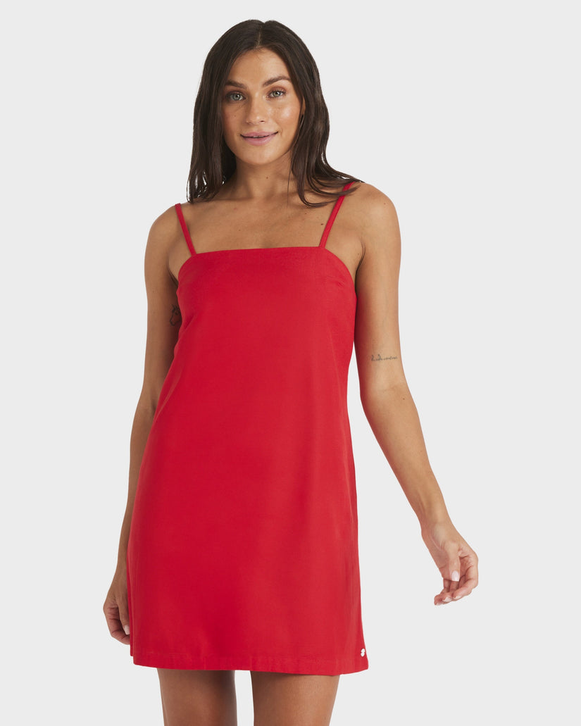 Roxy Playa Blanca Mini Dress - Rio Red