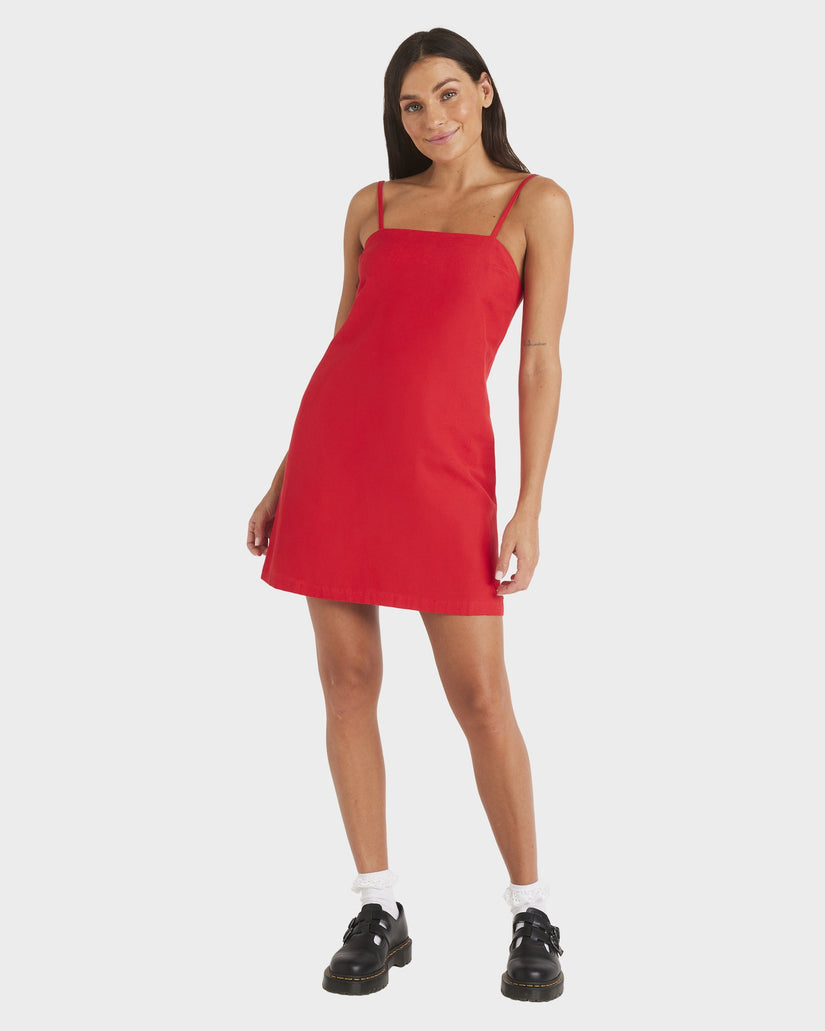 Roxy Playa Blanca Mini Dress - Rio Red (view 5)