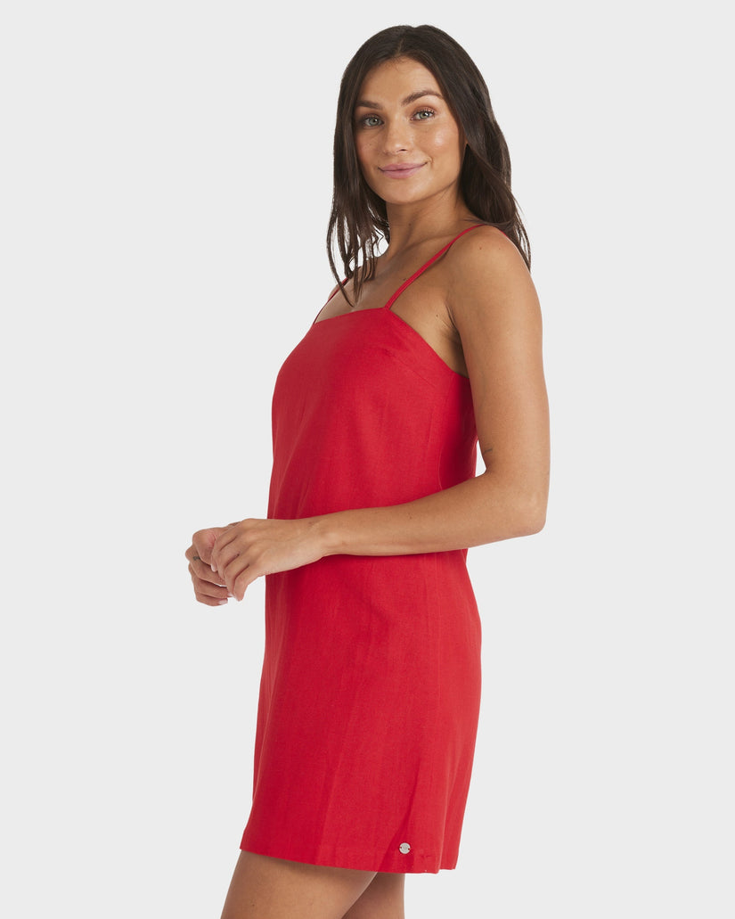 Roxy Playa Blanca Mini Dress - Rio Red (view 2)