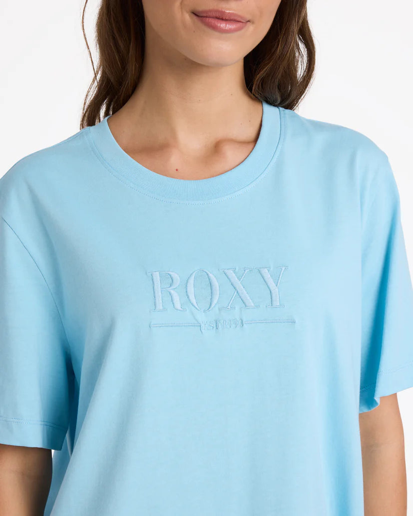 Roxy Sweet Life T-Shirt - Sky Blue (view 2)