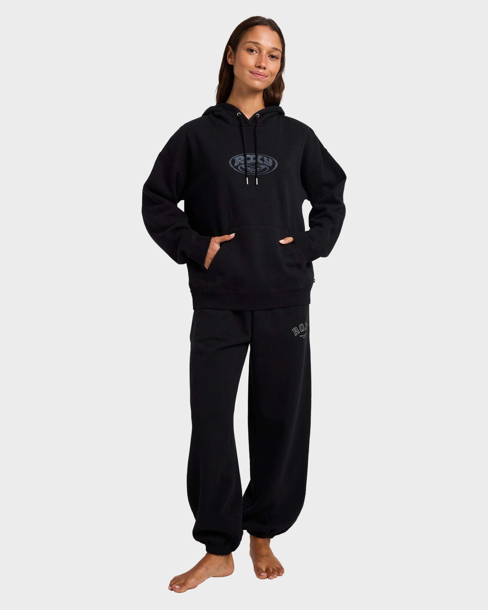 Roxy Dreamy Days Hood Black - worn on model