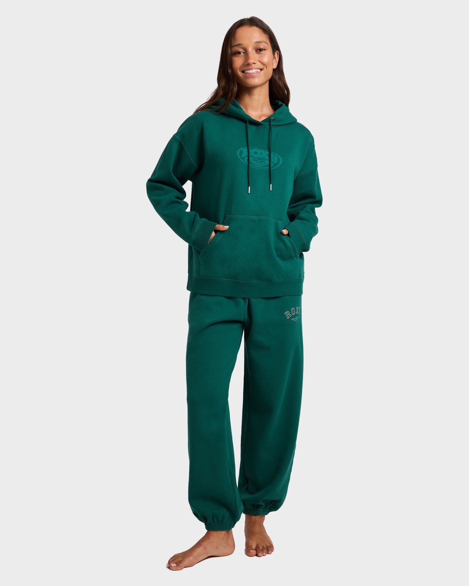 Roxy Dreamy Days Hood Forest - worn on model