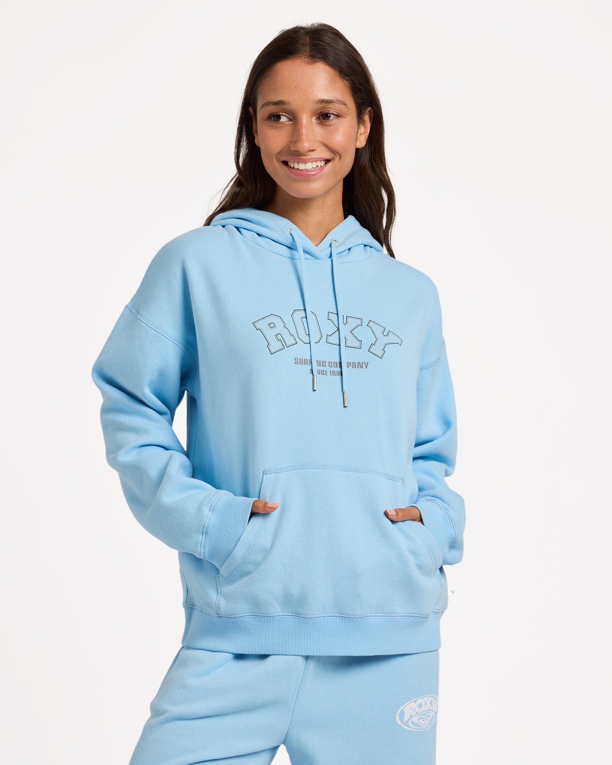 Roxy Dreamy Days Hood Sky Blue - front view
