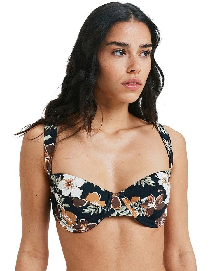 Nostalgic Feels Bikini Top - Almond Tropical Feels
