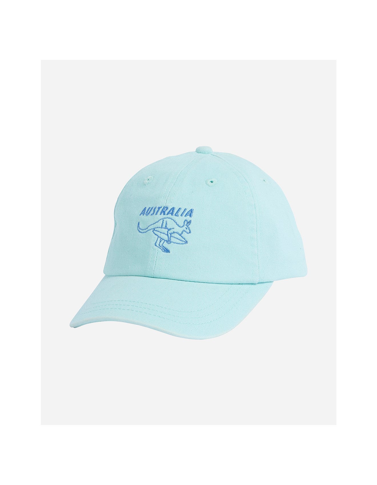 Kids Global Desto 6 Panel Cap - Aus Light Blue
