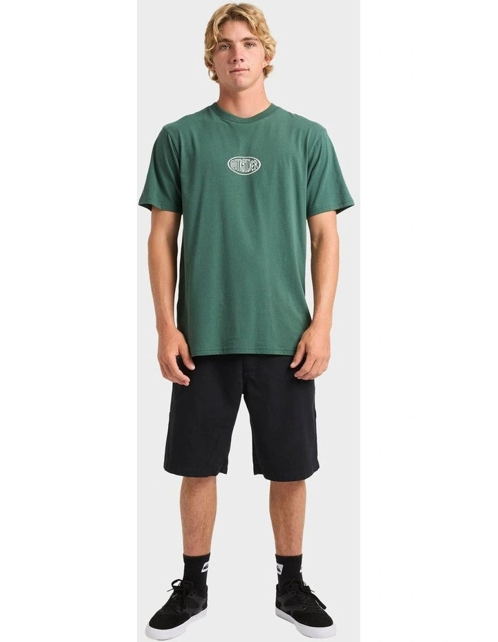 Quiksilver Hypnosis Short Sleeve Tee - Trekking Green (view 5)