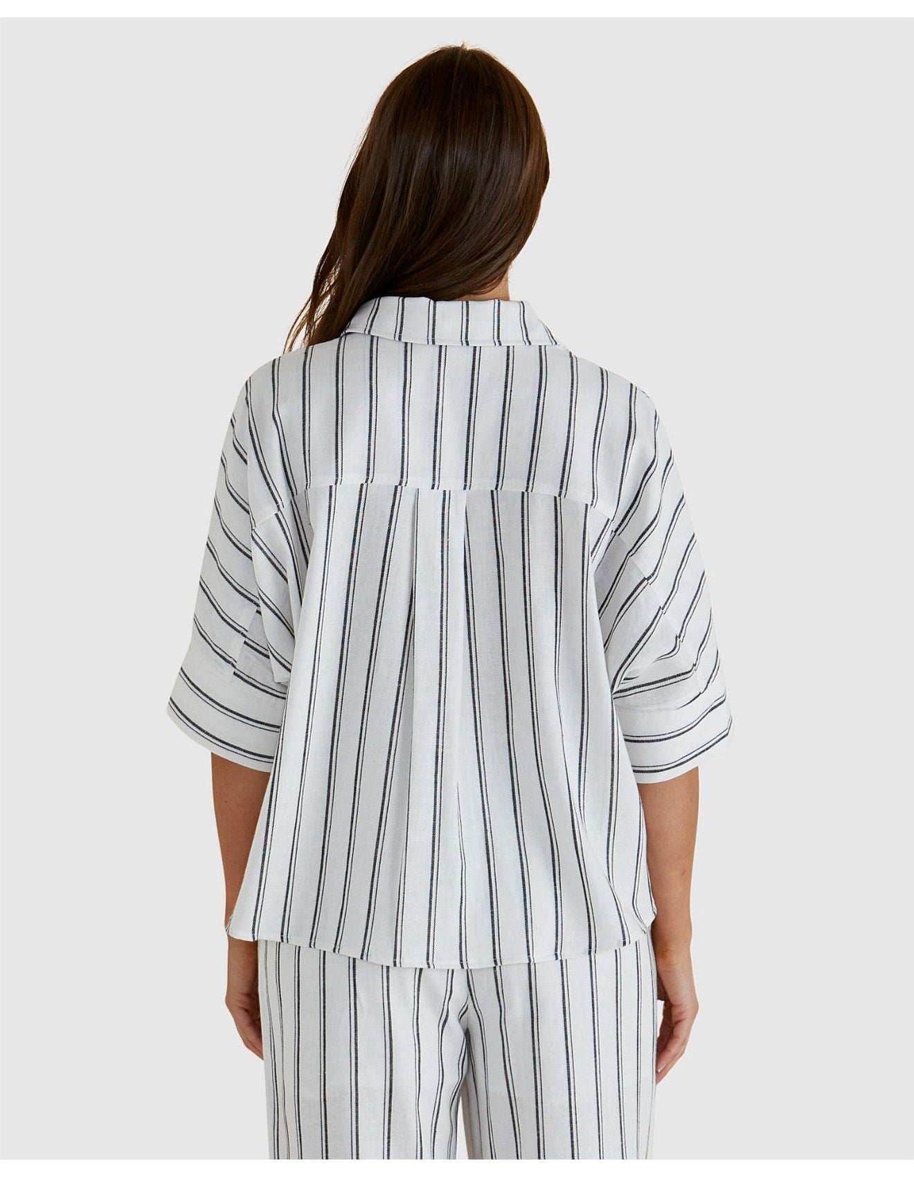 Lynwood Shirt - Black / White Stripe