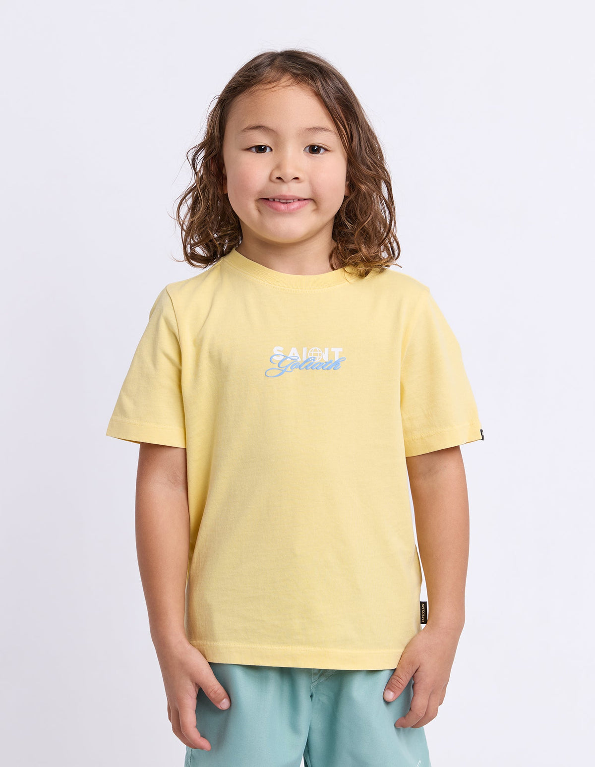St Goliath Global Tee Lemon boys front