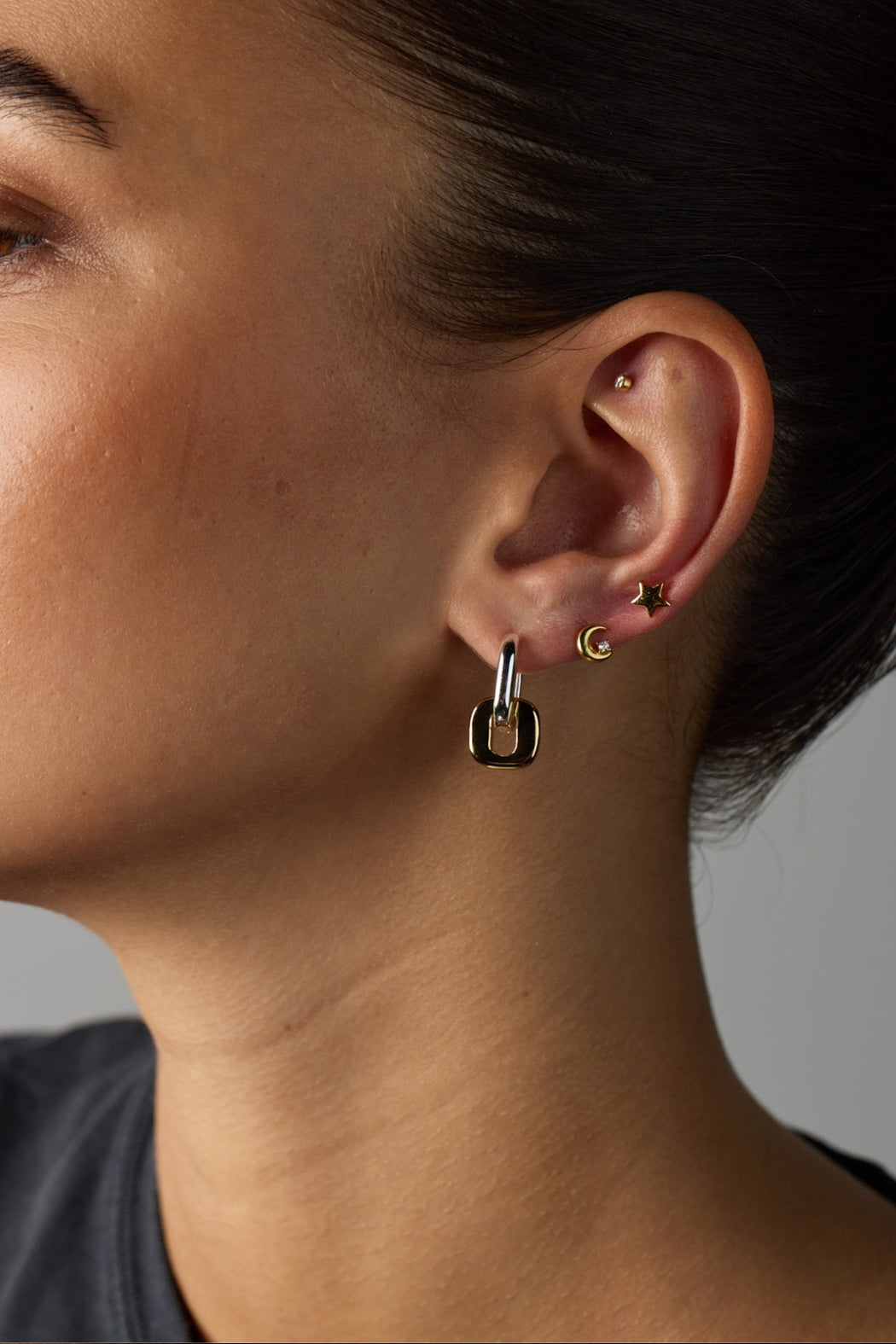 Zafino Ella Earring - Gold / Silver (view 2)
