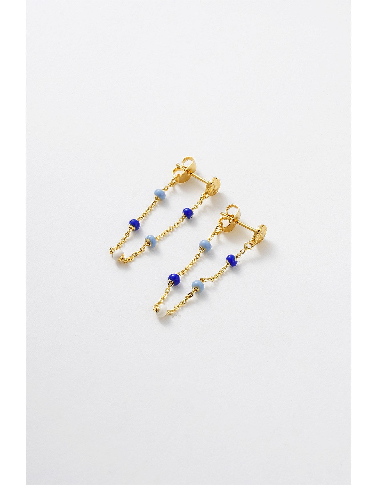 Zafino Charlotte Earring - Gold / Blue (view 2)