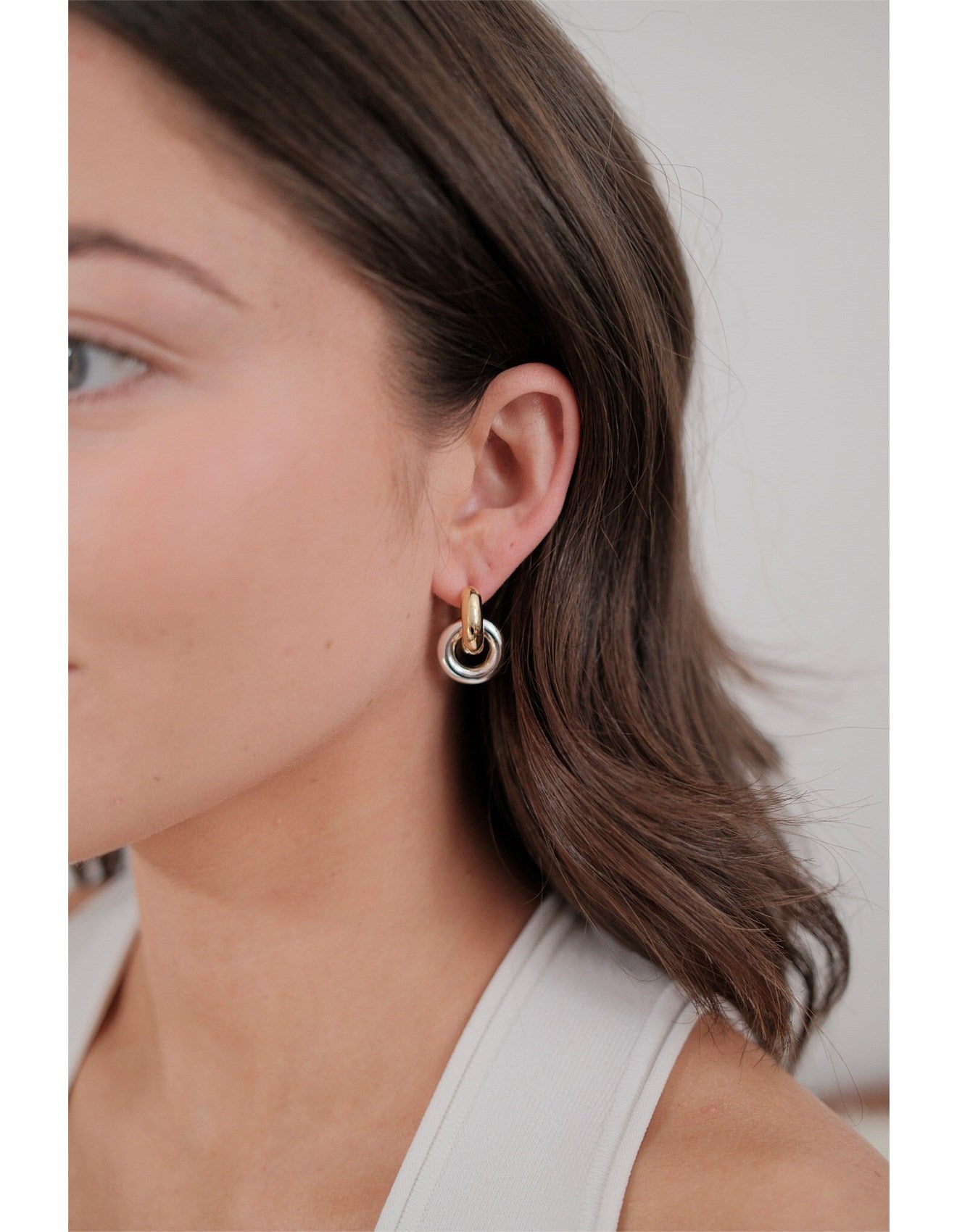 Zafino Skye Hoop - Gold / Silver (view 2)