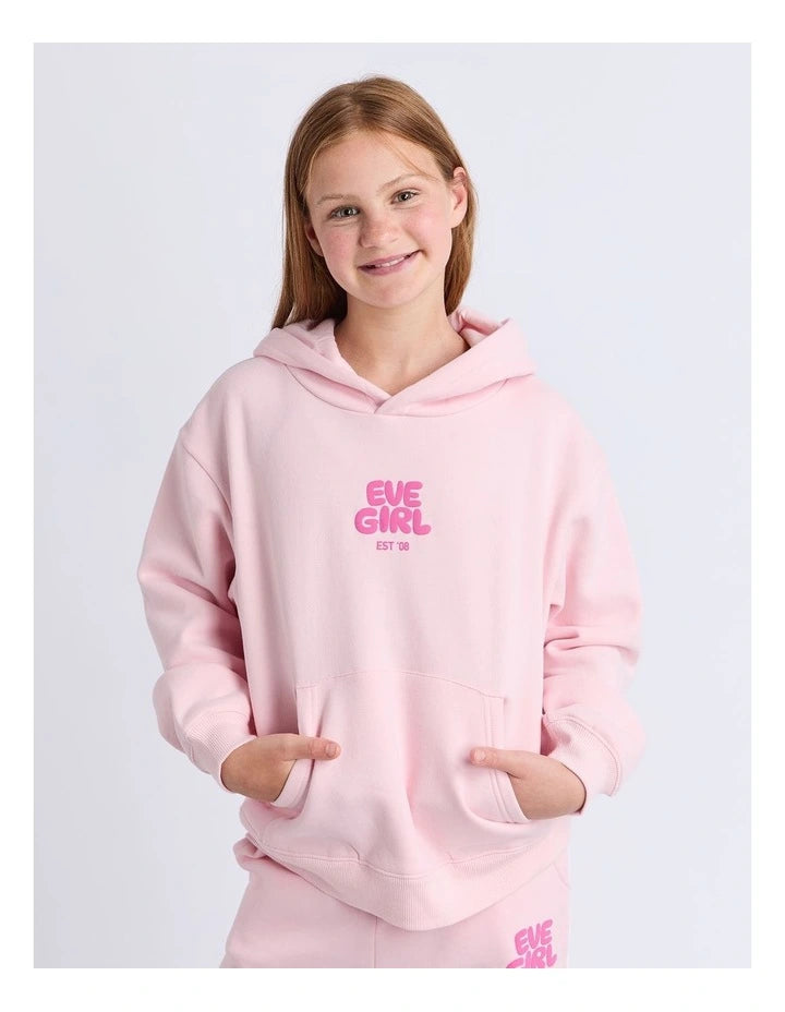 Eve Girl Sports Club Hoodie - Pale Pink