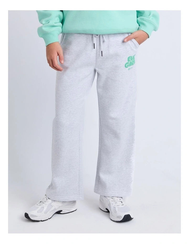 Eve Girl Sports Club Flare Trackpant - Snow