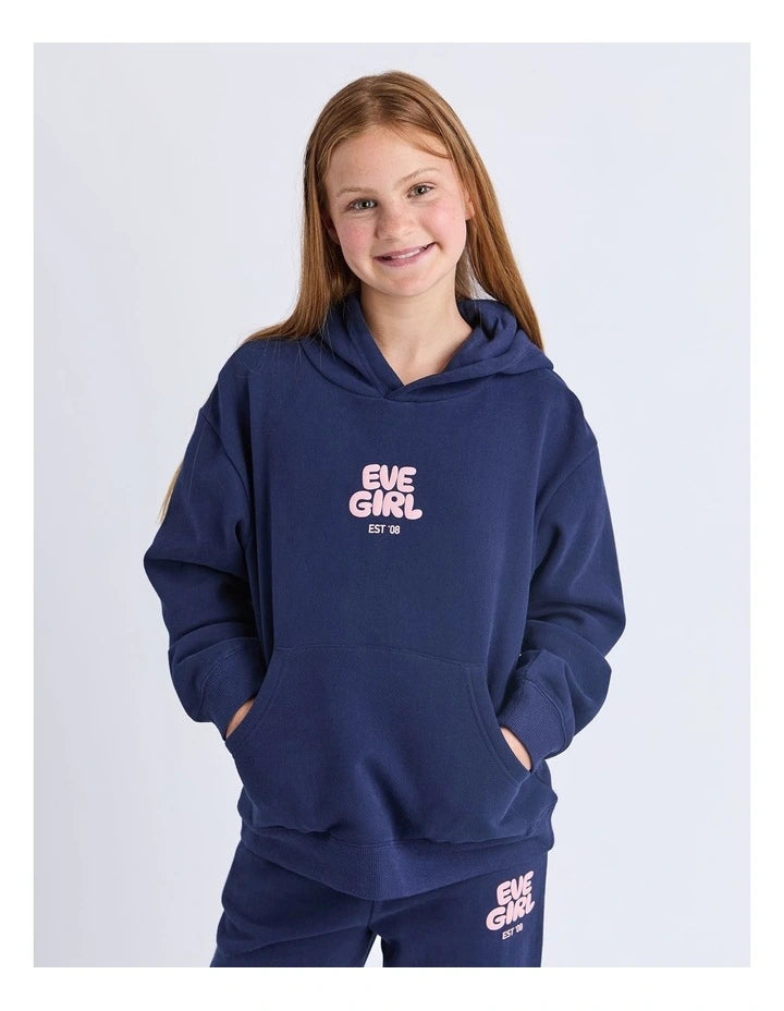 Eve Girl Sports Club Hoodie - Navy