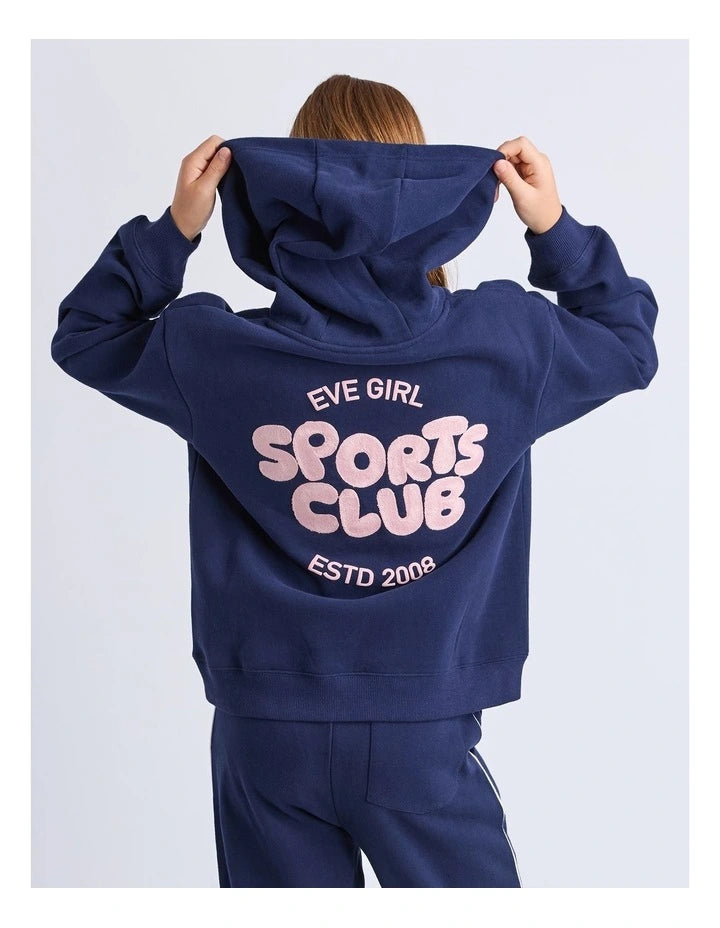 Eve Girl Sports Club Hoodie - Navy (view 2)