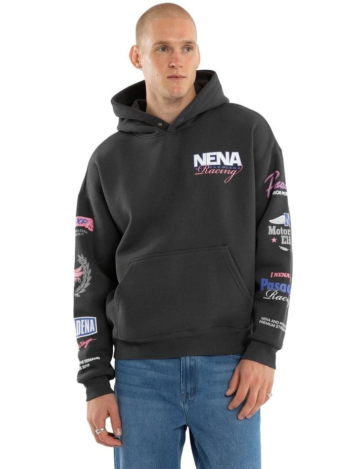 NXP Stream Box Fit Hoodie - Asphalt