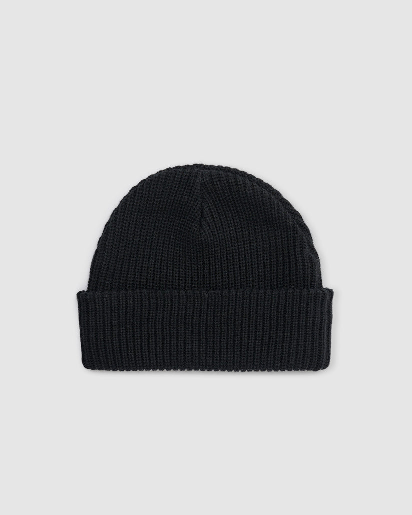 Shawn Script Mid Beanie - Black