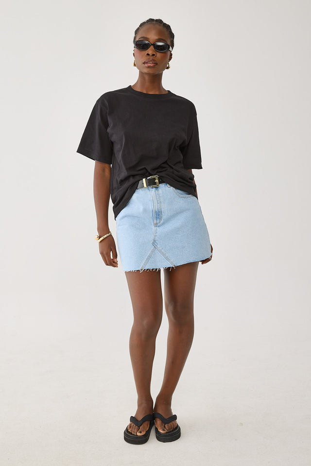 Abrand Aline Skirt - Kendall Light Vintage Blue