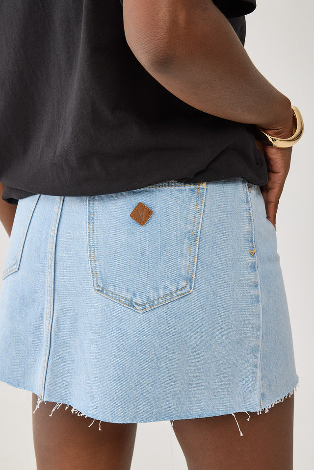 Abrand Aline Skirt - Kendall Light Vintage Blue (view 2)